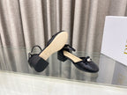 PEARL MARY JANE PUMP IN BLACK LAMBSKIN 30 MM
