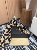 HIGH-HEEL 10 CM MULES IN CRYSLEOPARD PONY HAIR