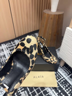 CRYSLEOPARD SLINGBACK HEEL IN PONY HAIR