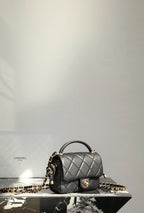 CC Mini Flap Bag 18 Black Lambskin