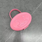 Celine Oval Minaudière Cuir Triomphe Pink Calfskin