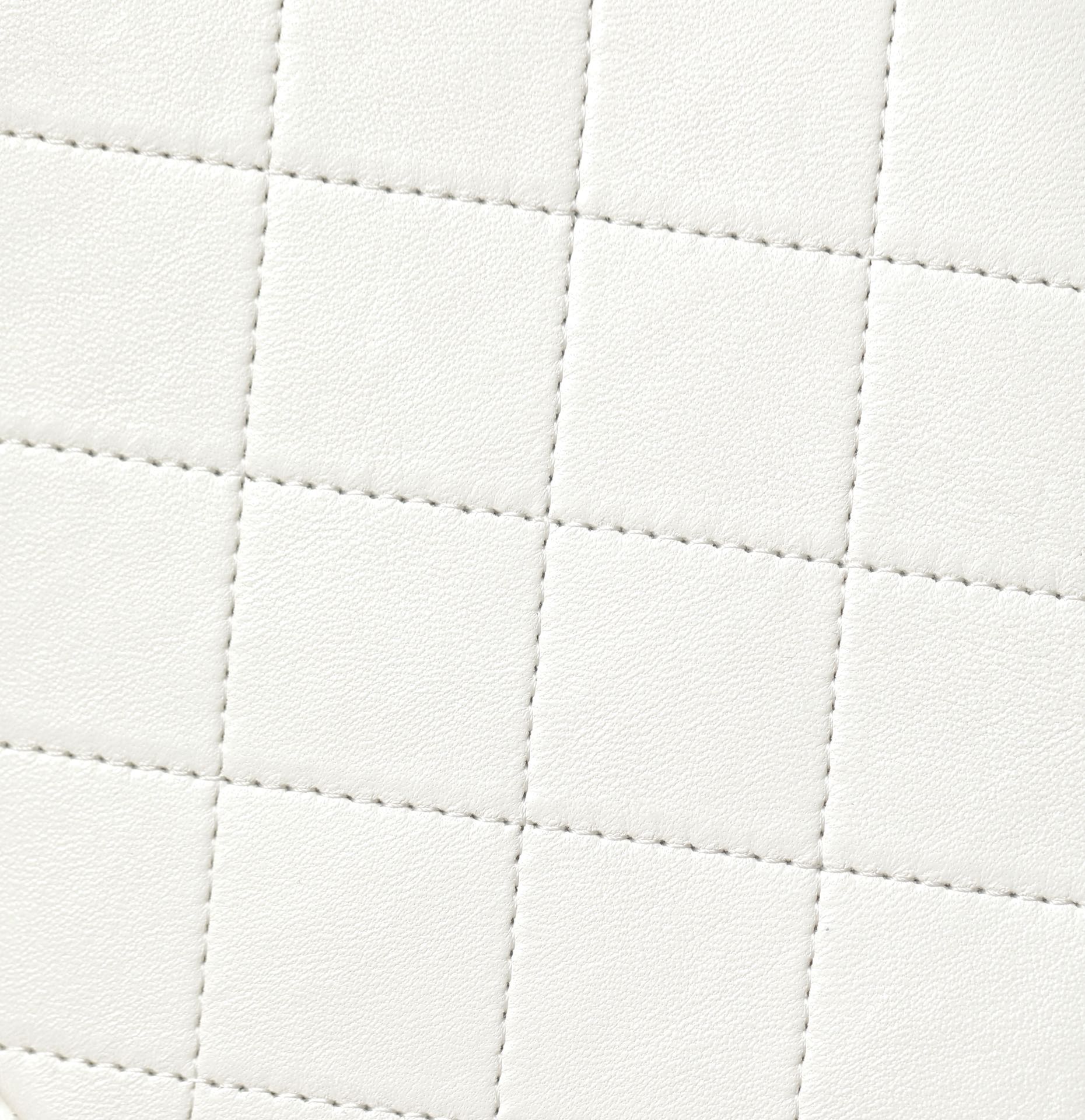 CC Drawstring Backpack 24.3cm White Lambskin