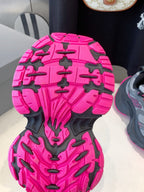 DAD SHOES IN GRAY MIX PINK MESH AND CALFSKIN