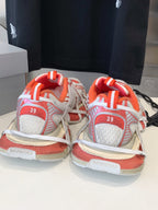 3XL EXTREME LACE SNEAKER ORANGE MIX DUST WHITE AND SILVER