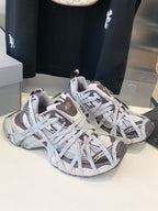 3XL EXTREME LACE SNEAKER BROWN MIX DUST WHITE AND SILVER