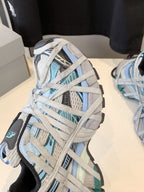 3XL EXTREME LACE SNEAKER GRAY AND LIGHT BLUE
