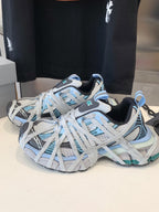 3XL EXTREME LACE SNEAKER GRAY AND LIGHT BLUE