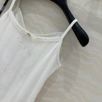 CC Hollow Camisole White cotton