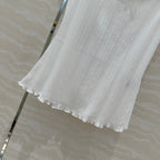 CC Hollow Camisole White cotton