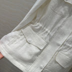 LP CLASSIC STAND-COLLAR LINEN JACKET 265165
