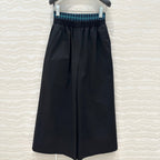 Loewe Wide-leg Straight Pants Black Cotton