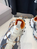 HIKE SNEAKER IN BEIGE AND ORANGE MESH, POLYURETHANE AND POLYESTER