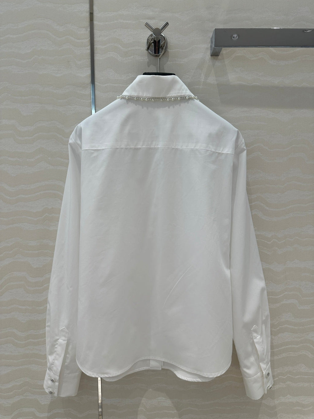 CC Pearl Edge Shirt White Cotton