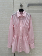 PRADA PREMIUM SHIRT DRESS WITH WAISTED DESIGN 276303