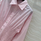 PRADA PREMIUM SHIRT DRESS WITH WAISTED DESIGN 276303