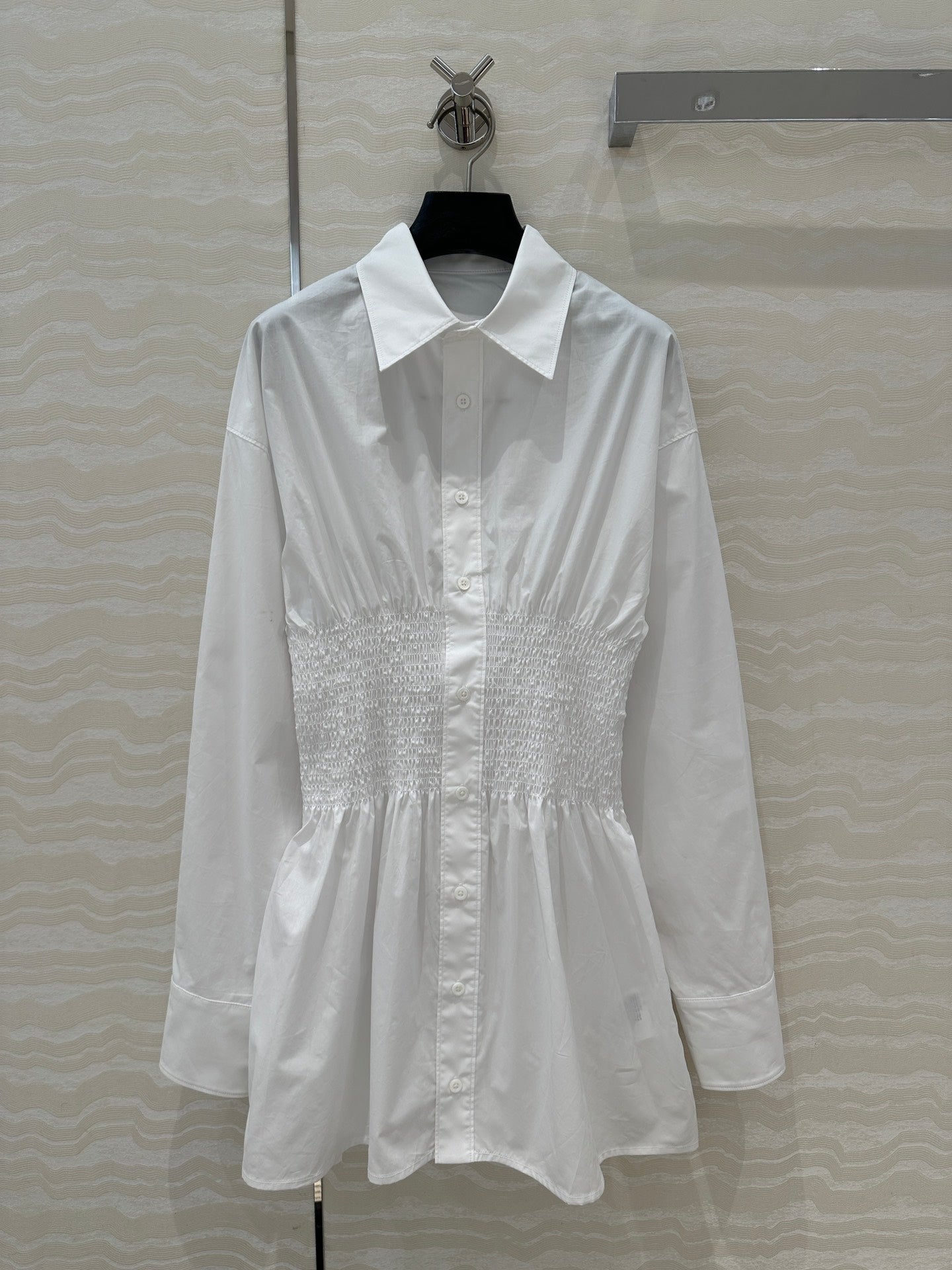 PRADA PREMIUM SHIRT DRESS WITH WAISTED DESIGN 276300