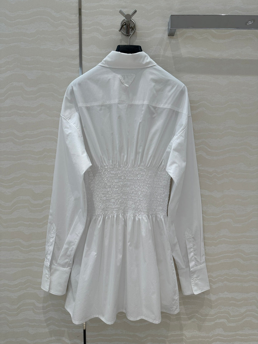 PRADA PREMIUM SHIRT DRESS WITH WAISTED DESIGN 276300