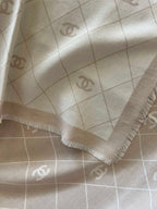 CHANEL 25S SCARF 140 IN WOOL SILK 700809