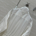 PRADA WINDBREAKER JACKET WITH TRIANGULAR POCKETS 276314