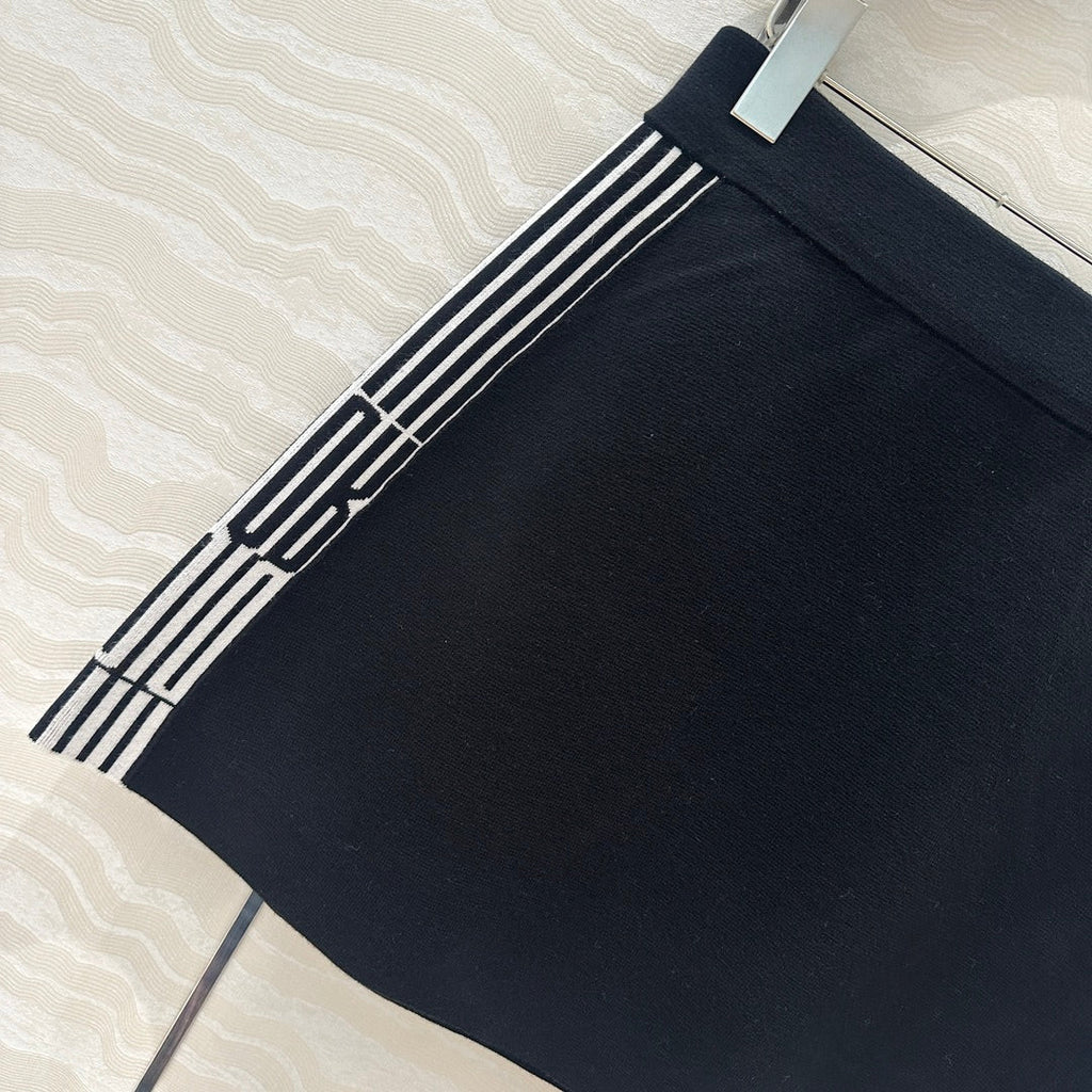 DIOR BLACK SPORTY MINI SKIRT