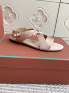 SANDALS IN LIGHT PINK SATIN