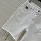 PRADA FASHION STRAIGHT-LEG DENIM SHORTS 263945