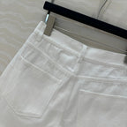 PRADA FASHION STRAIGHT-LEG DENIM SHORTS 263945