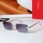 C DE RIMLESS RECTANGULAR FRAME SUNGLASSES 580851 IN METAL