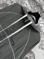 MIU 25S HOODED JACKET GREY IN NYLON 263131