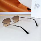 DAMIER PLAQUE RECTANGULAR FRAME SUNGLASSES MOD X15S IN METAL