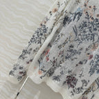 DIOR PREMIUM WHITE KNIT SWEATER WITH PATTERN