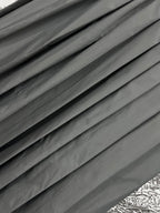 MIU 25S PLEASED SKIRT GREY IN NYLON 263129