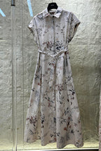 DR ELEGANT PRINT DRESS 25S IN COTTON 266188
