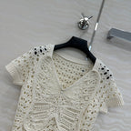 DIOR SHORT-SLEEVE MESH TOP 270069