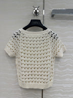 DIOR SHORT-SLEEVE MESH TOP 270069