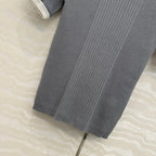 CC Knitted T-Shirt Gray Cotton