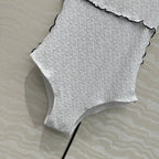 CC One-piece Swimsuit White Polyamide