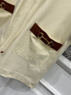 GUCCI 25S NEW STYLE SHORT SLEEVE LAPEL DRESS 262936