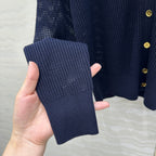 LP NAVY BLUE V-NECK KNIT CARDIGAN