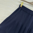 LP NAVY BLUE KNIT MIDI SKIRT