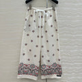 MIUMIU STRAIGHT-LEG CROPPED PANTS WITH ELASTIC WAISTBAND 261440