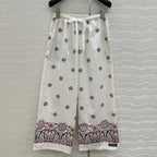 MIUMIU STRAIGHT-LEG CROPPED PANTS WITH ELASTIC WAISTBAND 261440