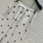 MIUMIU STRAIGHT-LEG CROPPED PANTS WITH ELASTIC WAISTBAND 261440