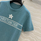 DIOR SHORT-SLEEVE CASHMERE SWEATER 264913