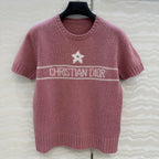 DIOR SHORT-SLEEVE CASHMERE SWEATER 264916