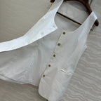 LP SLEEVELESS LINEN BLAZER 272243