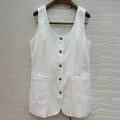 LP SLEEVELESS LINEN BLAZER 272243