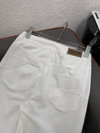 DIOR WHITE STRAIGHT-LEG JEANS