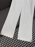 DIOR WHITE STRAIGHT-LEG JEANS