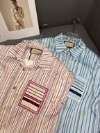 GUCC SHIRT JACKET AND SHORTS SET 25S IN ACETATE 266681
